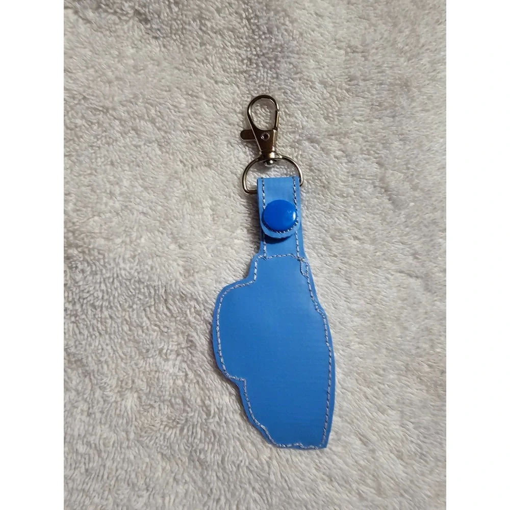 Vintage Truck Keychain Blue Car Keyring Embroidered‎ Auto Accessories
